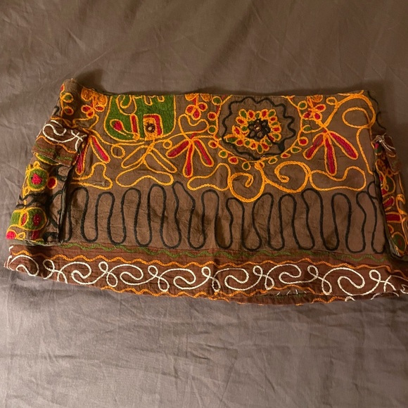 Boho Mini Skirt with pockets L - Picture 7 of 7